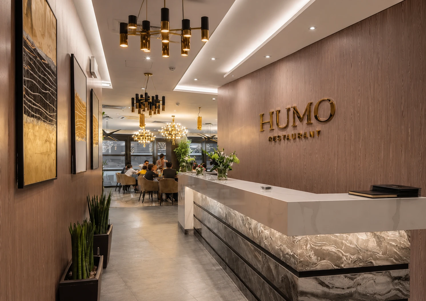 Humo restoran VIP kechki ovqat boks kechasi