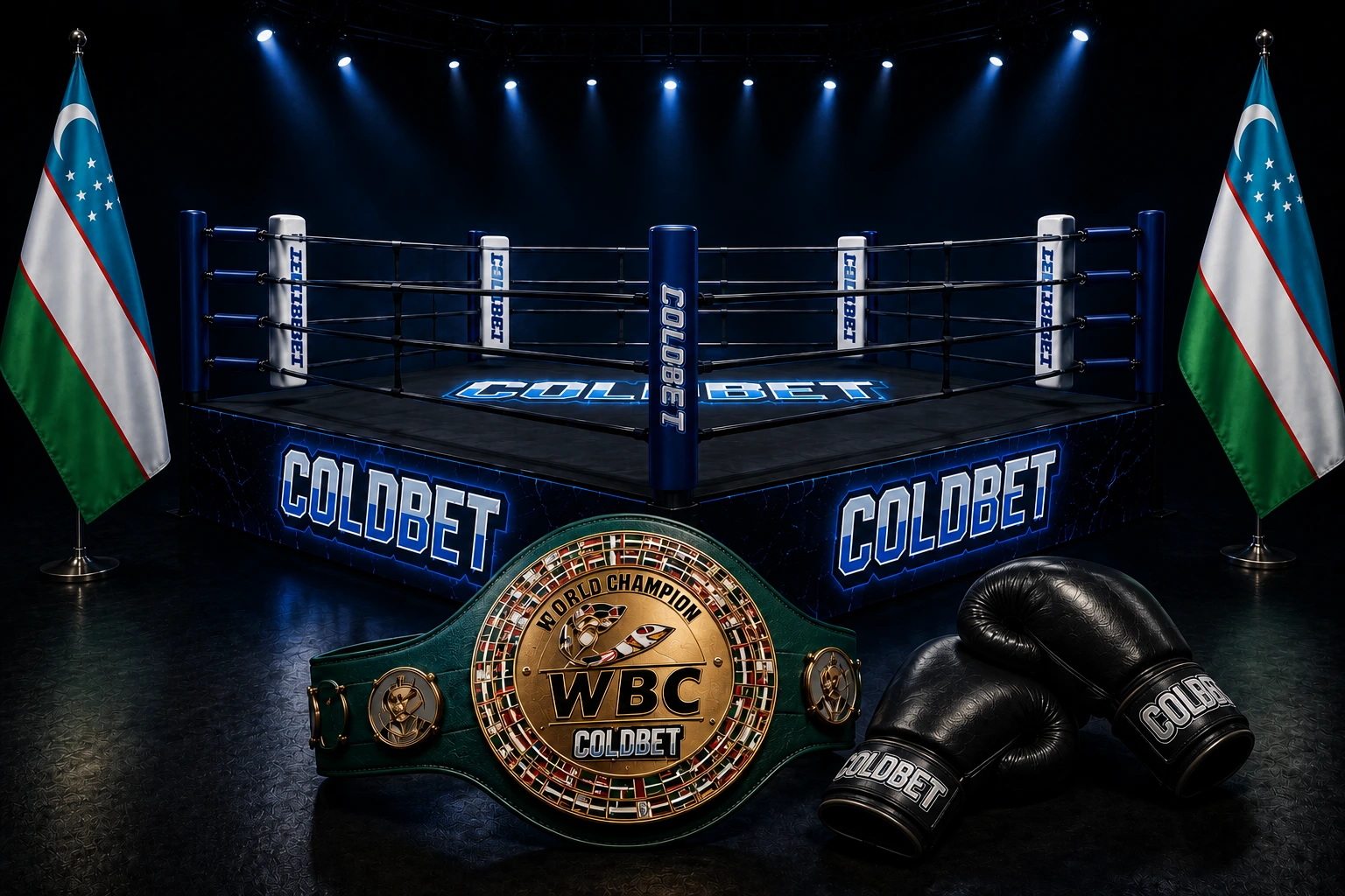 WBC Yevroosiyo rasmiy afisha ring perchatkalar Coldbet